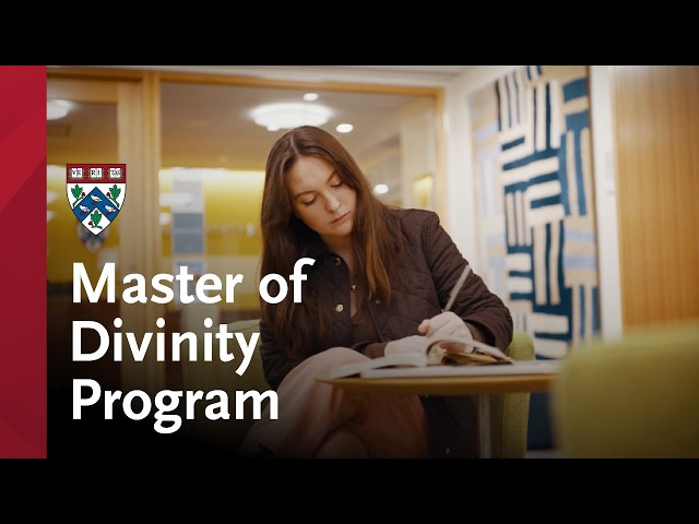 Master of Divinity (MDiv)  Program at Harvard Divinity School