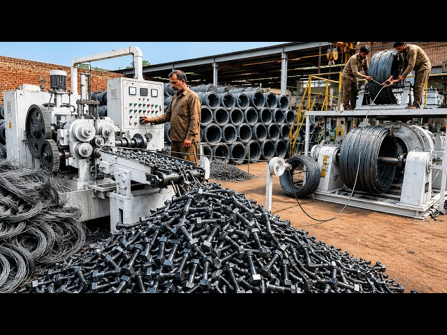 Massive finished Output, raw-material coil to Precision Bolts | Complex Process