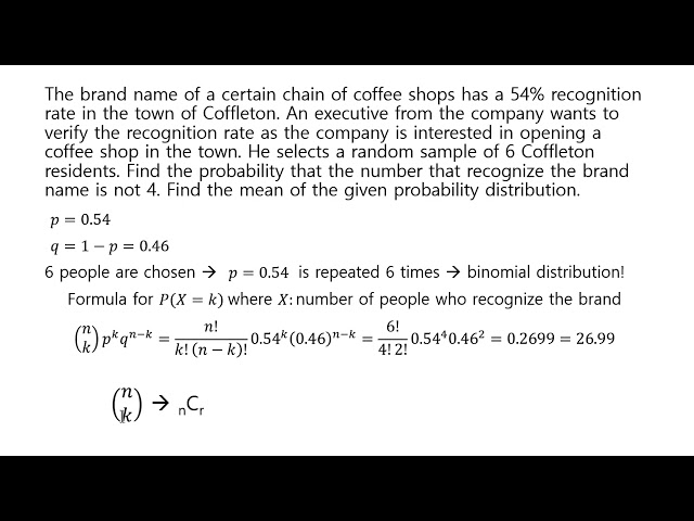 binomial distribution word problem 1