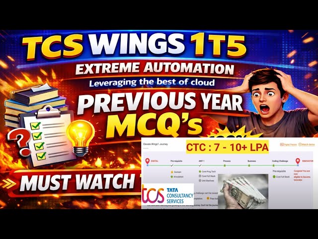 TCS Wings 1 T5 Cloud  Most Imp MCQ'S For June Cycle Exams #it #aws #tcs #startup #interview #job