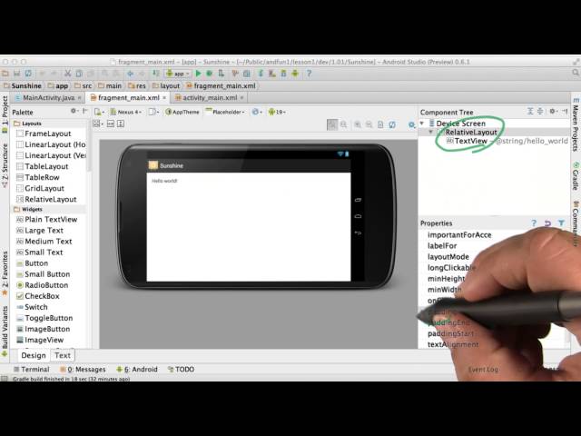 Create a User Interface - Developing Android Apps