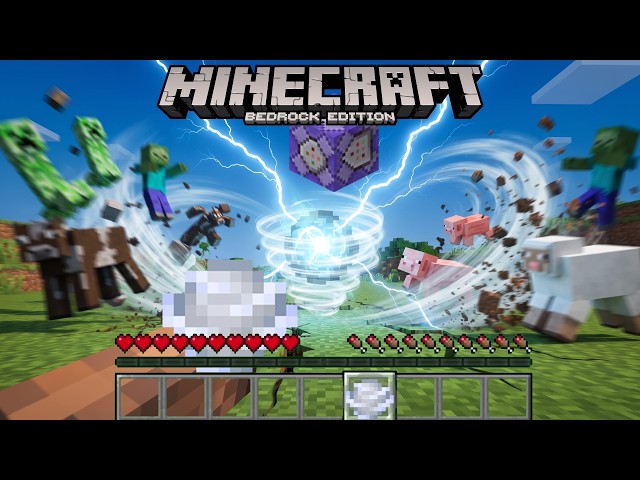 ✅5 Comandos Con Las CARGAS DE VIENTO - Bloques de Comando Minecraft Bedrock