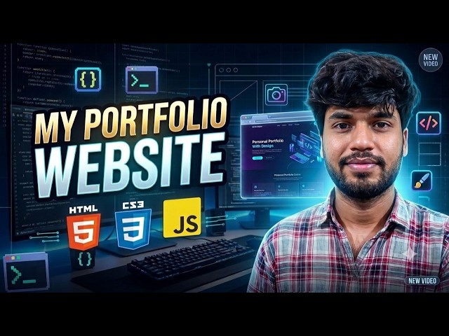 Personal Portfolio website using HTML, CSS and JavaScript