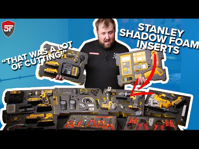We HAND-CUT Foam Inserts for NINE Stanley ProStack Toolboxes!