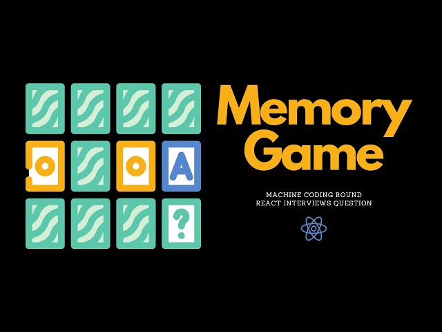 Memory Game | React Js Interview Questions | Frontend Machine Coding Interview Experience
