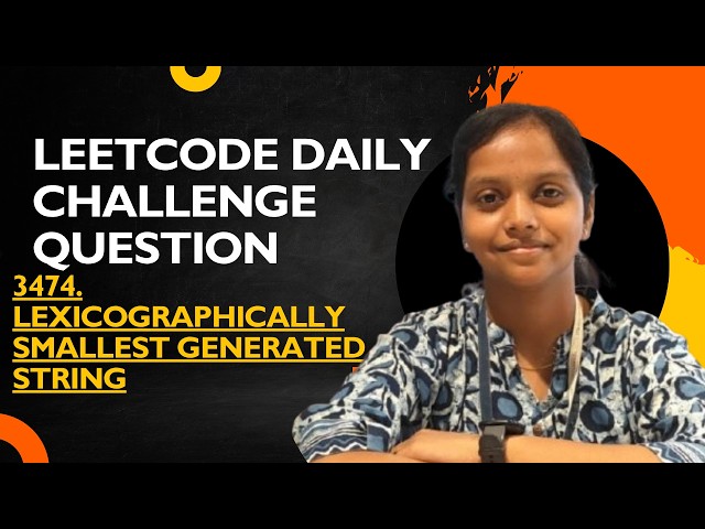 Leetcode | 3474  Lexicographically Smallest Generated String|Java | Simple  Solution | Easy Approach