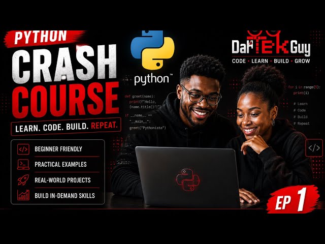 Ep1 | Python Course for Data Analytics | Hello World, Variables & Python Basics for Beginners