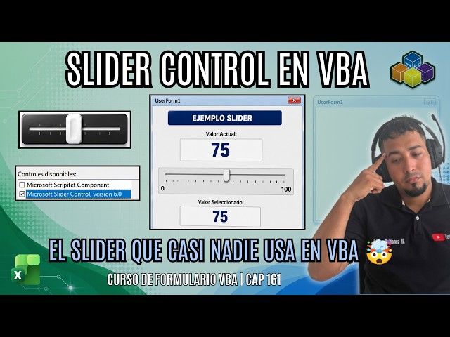 How to Use or Activate the Slider Control in VBA Excel Ch. 161 #letsknowexcel #letsknowexcelvba #vba