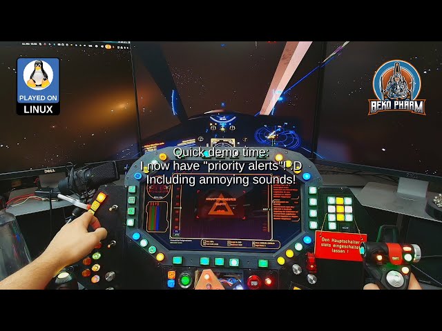 Showing off new features for my home cockpit: Priority alerts, sounds and more status indicators