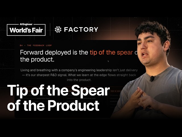 How Forward Deployed Engineering is done at Factory — Eno Reyes