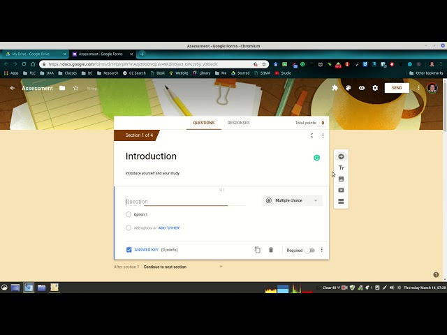 Thesis Seminar: Google Forms for Online Questionnaires