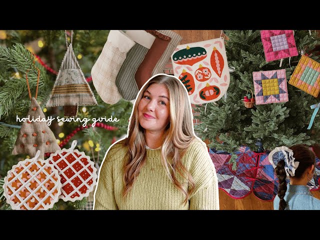 25 easy holiday sewing projects you should make 🎄🧵✂️  gifts, decor & home goods