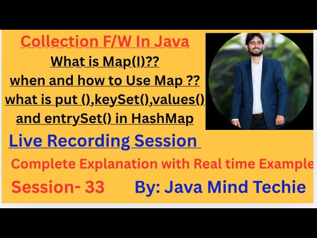 Collection in Java | what is put(),keySet(),values() and entrySet() methods in Map|By:Amit