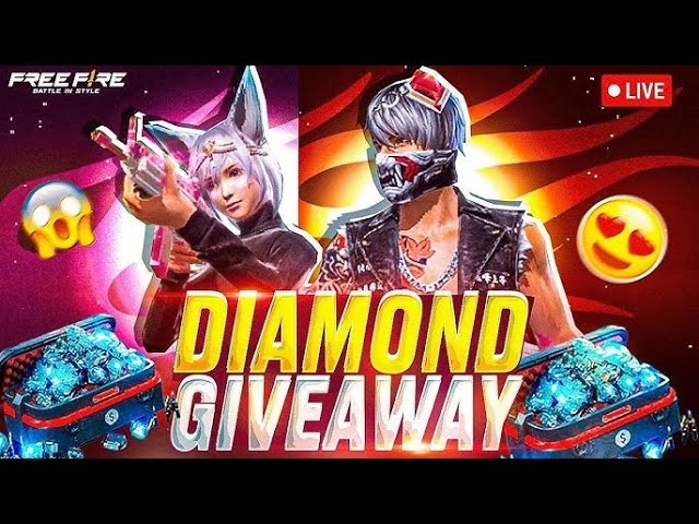 FREE FIRE DIAMOND 🔴 MEGA OFFICIAL GIVEWAY & DIAMOND GIFTS 😍 #giveaway #freefirelive #shortslive