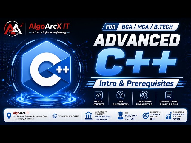 OOP Using C++ Lecture 1 | Introduction to C++  & History | BCA | MCA | JAC Class 12