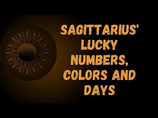 Sagittarius' Lucky Numbers, Colors and Days