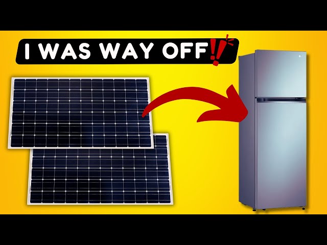 How many solar panels for a fridge?
