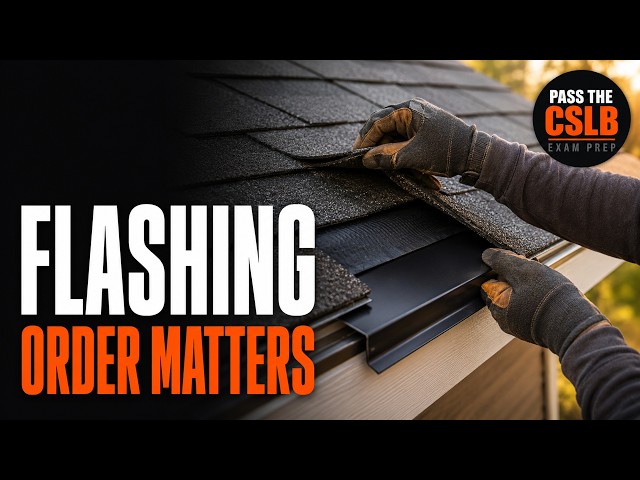 California B License Exam - Roof Flashing | Audio Study Guide