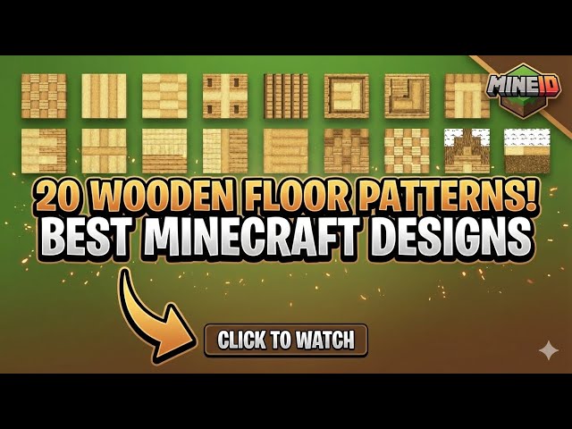 20 INSANE WOODEN FLOOR DESIGNS! 🤯 Best Minecraft Building Ideas