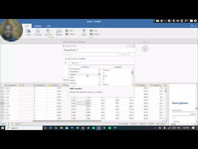 Statistical analysis support