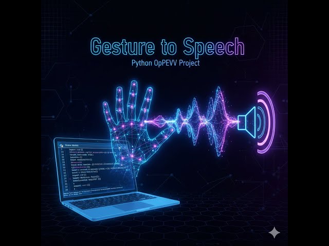 Biến Cử Chỉ Tay Thành Giọng Nói Bằng AI | Python OpenCV