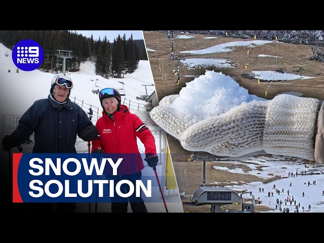 EXCLUSIVE: Meet the Aussie 'Snow Man' who accidentally invented artificial snow | 9 News Australia