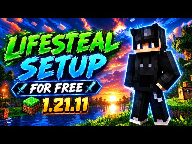 ⭐ BEST Lifesteal 1.21.11 Server Backup | Server Setup For FREE! 🔥
