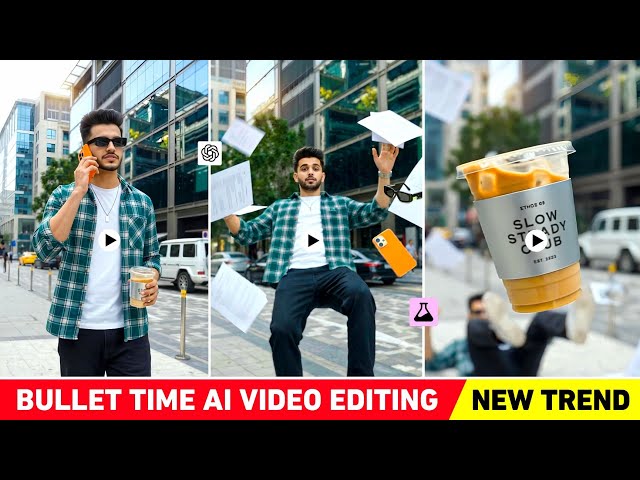 Trending bullet time ai video editing | Chaos trend tutorial | Instagram viral ai video editing