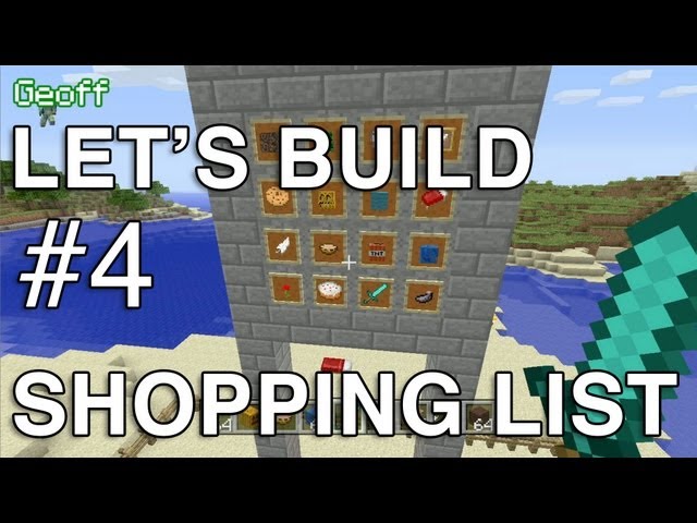 Let's Build in Minecraft - Shopping List