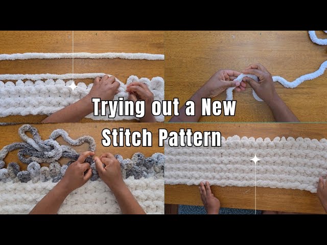 How to Hand Knit a Blanket Using a New Stitch Pattern (Beginner Friendly) Tutorial
