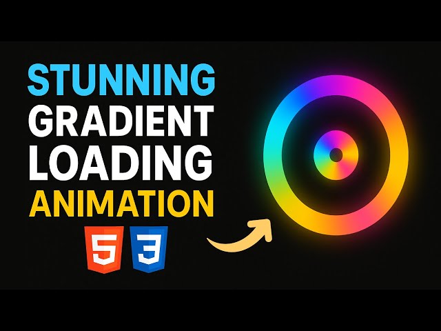 Stunning Gradient Loading Animation with HTML & CSS!