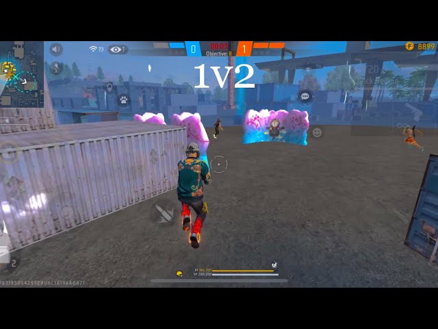 1v2 custom  Free Fire Gameplay iPhone X | Iphone X Free Fire Highlights