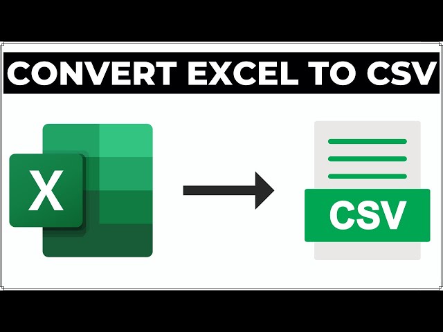 How to Convert Excel to CSV File | Save XLSX File as CSV