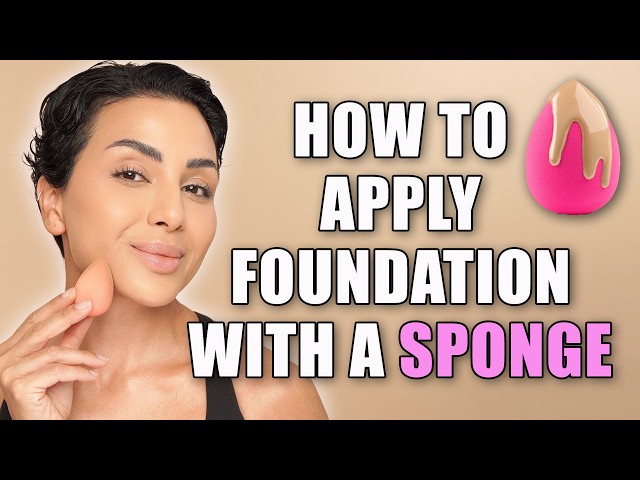 How To Apply Foundation With A Beauty Blender Sponge Correctly - Beginner Friendly | Nina Ubhi