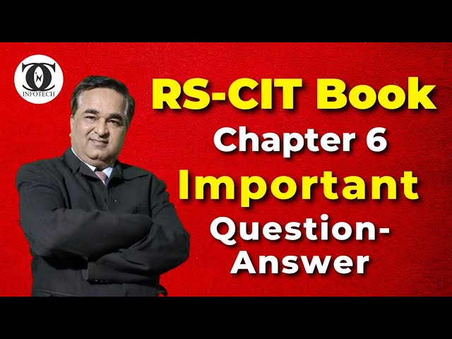 Most Important Questions Answer | Chapter 6: इन्टरनेट के अनुप्रयोग | RSCIT Important Questions