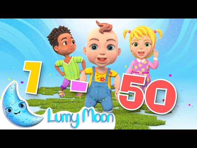 Numbers Counting 1 to 50 | Numbers Song | Learn Counting Numbers | Lumy Moon★ Kids Song