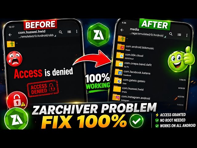 ZArchiver Access Is Denied | ZArchiver Access Is Denied Android 15 | ZArchiver Access Is Denied