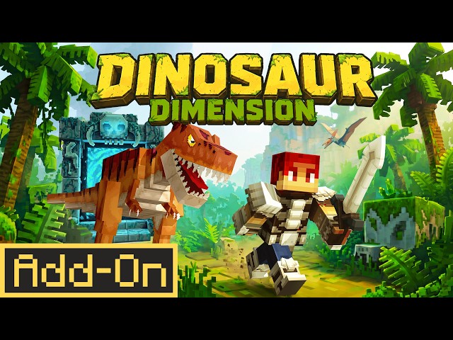 Dinosaur Dimension Add-On - Minecraft Marketplace [OFFICIAL TRAILER]
