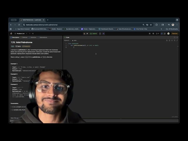 Valid Palindrome leetcode 125 - 2 Pointers (Python3)