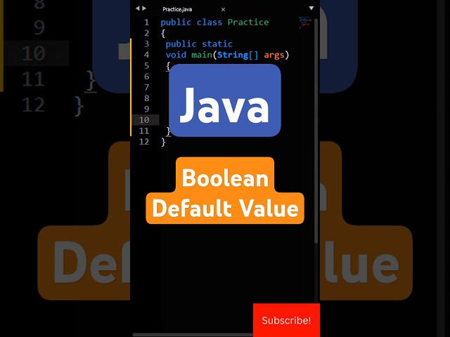 Java Boolean Default Value