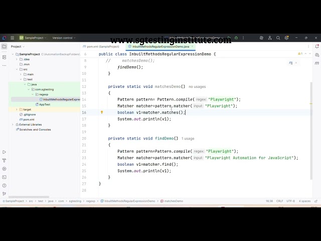 Core Java | Regular Expression | Examples on Regular Expression