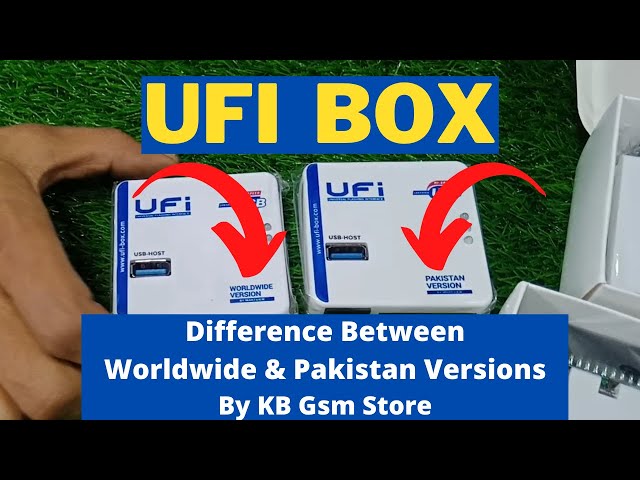 UFI Box Difference Between Worldwide & Pakistan Versions