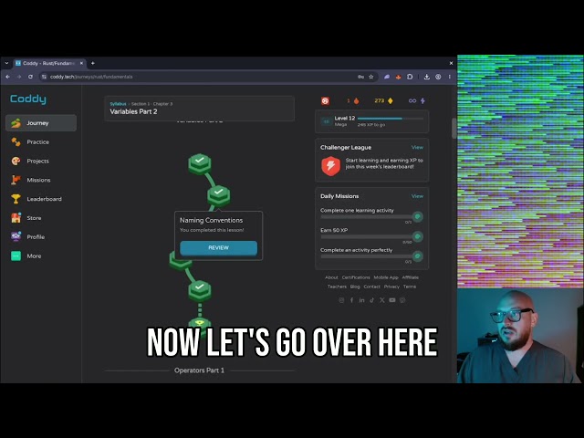 Code wit me, Day 1 of code challenges in Rust so I don't get Rusty