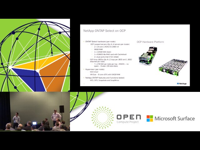 Software Defined Storage Architectures on Open Compute
