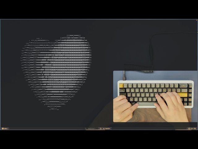 ASMR Programming: Spinning, Beating Heart, C - No Talking