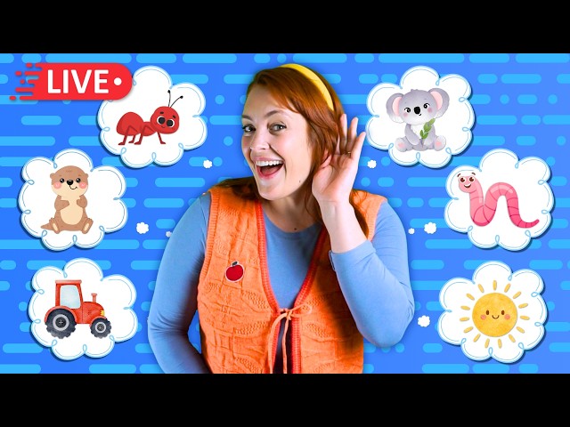 24/7 Toddler Learning Livestream | Learn To Talk, Phonics, Kids Songs | Signs & Gestures | Ms Apple