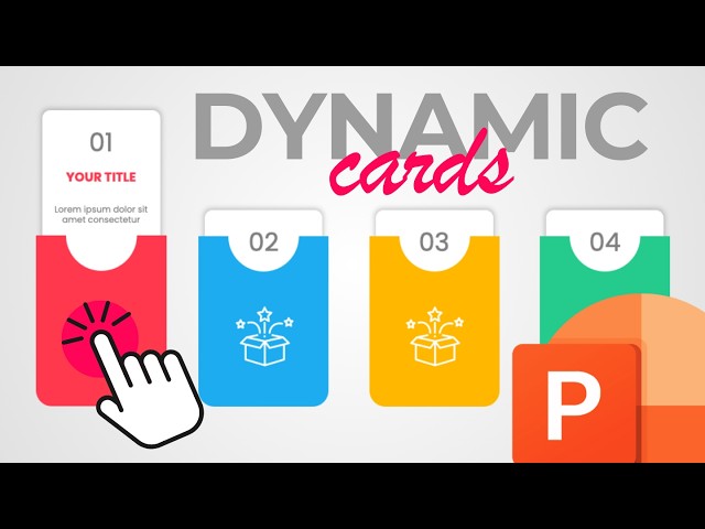 How to Make Interactive Cards in PowerPoint - EASY Tutorial