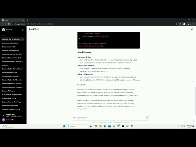 selenium java vs javascript