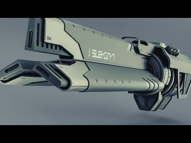 Hard Surface Modeling in Blender - SciFi Cannon Tutorial