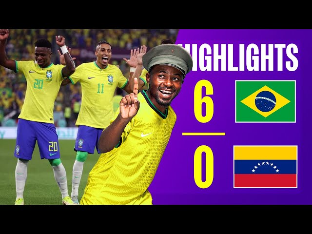 Brazil vs Venezuela 5-0  funny highlights 🤣 Galacticos Vinicius, Rodrygo on fire🔥 | #neymar #brazil